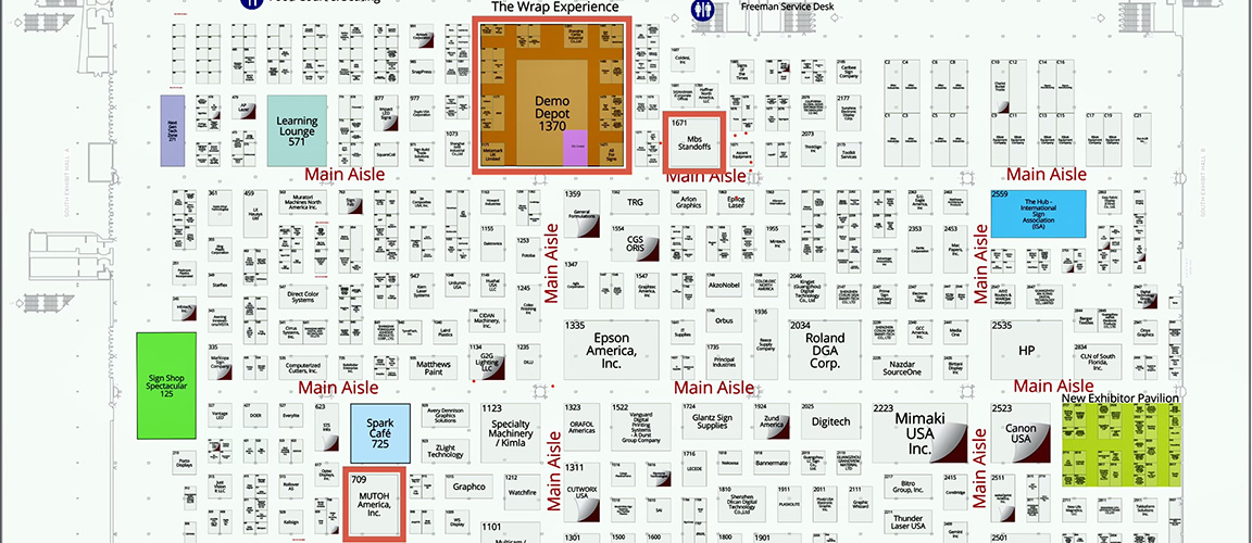 ISA 2025 floor map